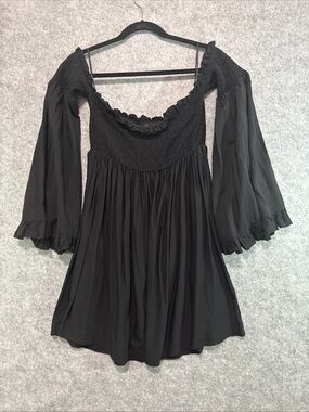 Killstar Dress - Womens L - Gothic Lolita Punk Witch  Halloween Black Lace Open